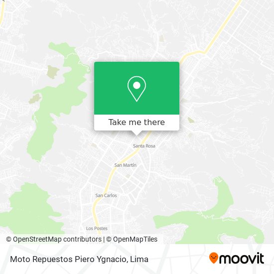 Moto Repuestos Piero Ygnacio map