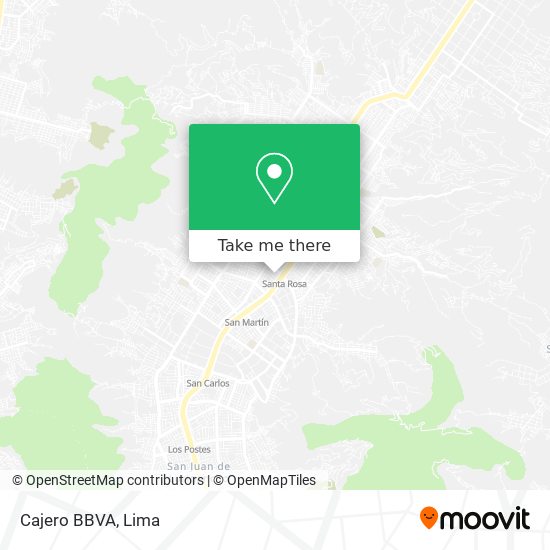 Cajero BBVA map