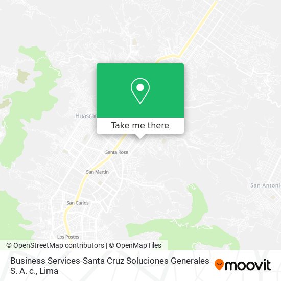 Mapa de Business Services-Santa Cruz Soluciones Generales S. A. c.