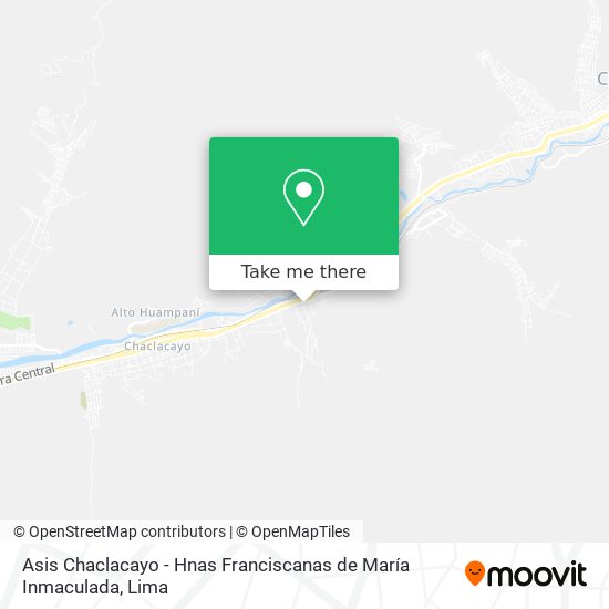 Mapa de Asis Chaclacayo - Hnas Franciscanas de María Inmaculada