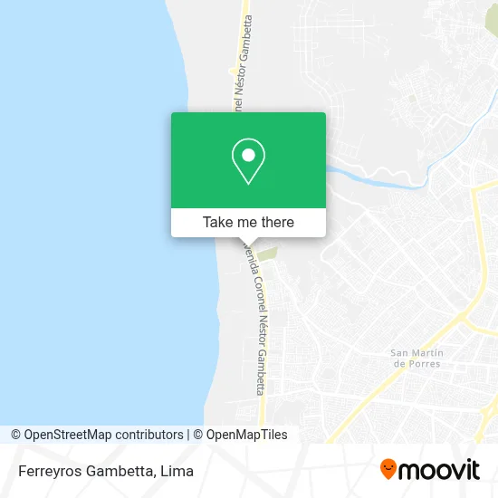 Ferreyros Gambetta map