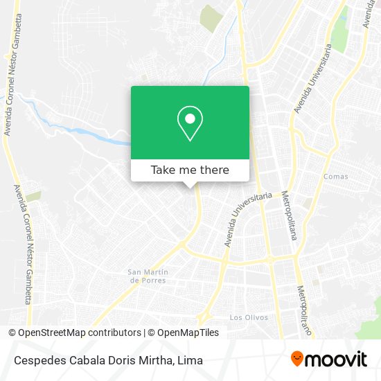 Cespedes Cabala Doris Mirtha map