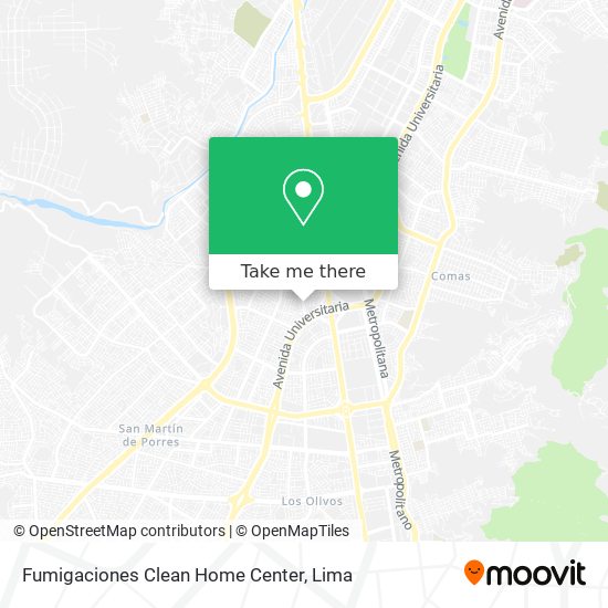 Mapa de Fumigaciones Clean Home Center