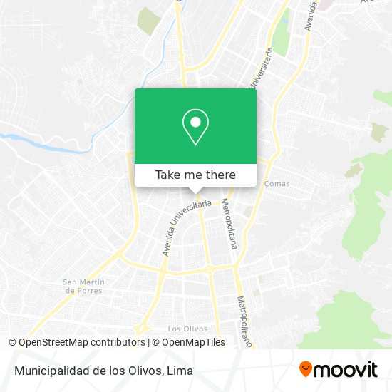 Municipalidad de los Olivos map
