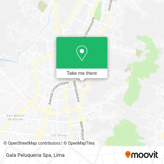 Gala Peluquería Spa map