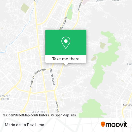 Mapa de María de La Paz