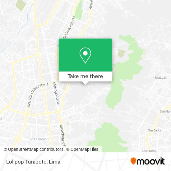 Mapa de Lolipop Tarapoto