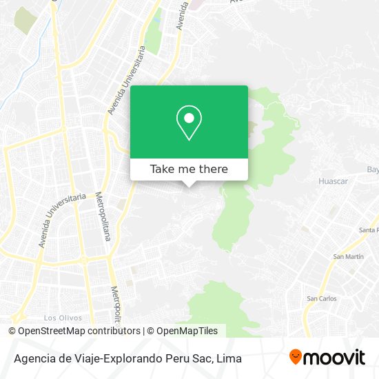 Mapa de Agencia de Viaje-Explorando Peru Sac