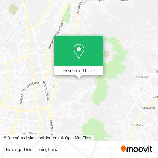 Mapa de Bodega Don Timio