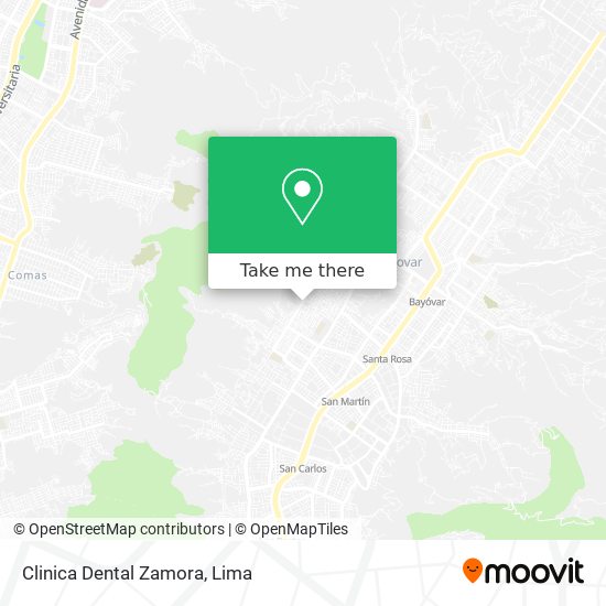 Clinica Dental Zamora map