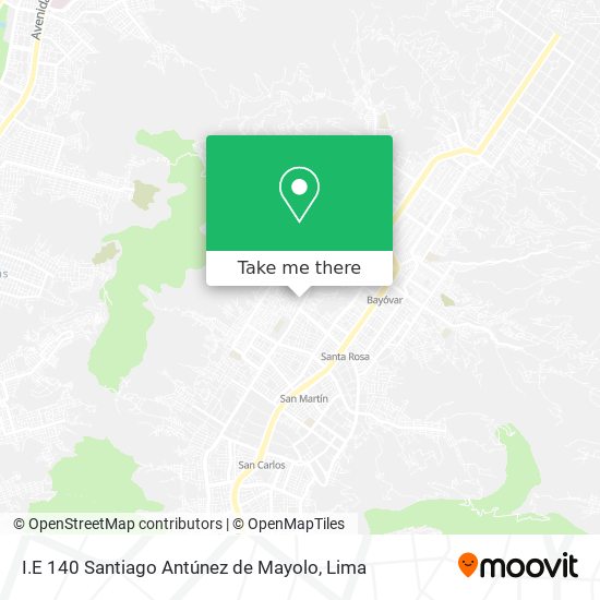 I.E 140 Santiago Antúnez de Mayolo map