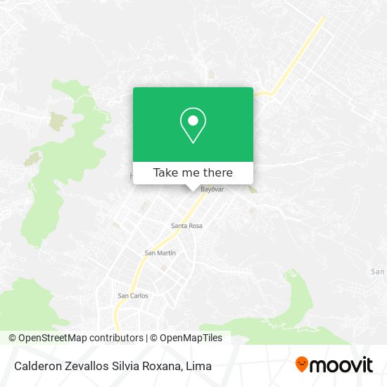 Calderon Zevallos Silvia Roxana map