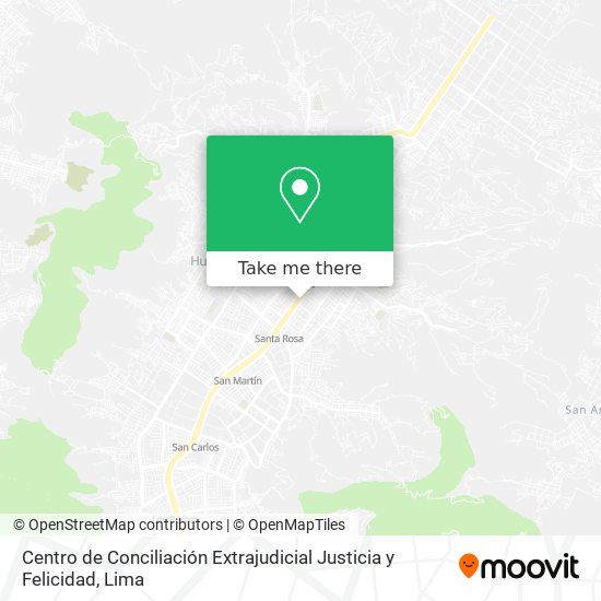 Centro de Conciliación Extrajudicial Justicia y Felicidad map