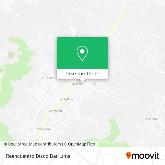 Reencuentro Disco Bar map