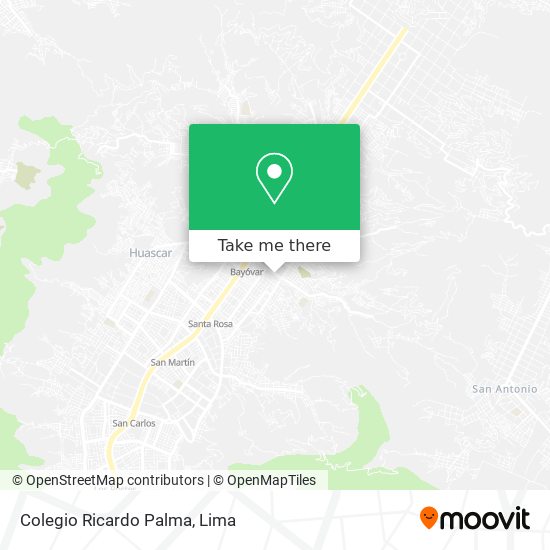 Colegio Ricardo Palma map