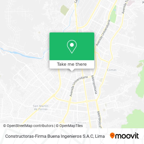 Mapa de Constructoras-Firma Buena Ingenieros S.A.C