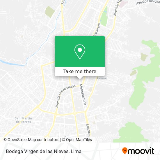 Bodega Virgen de las Nieves map