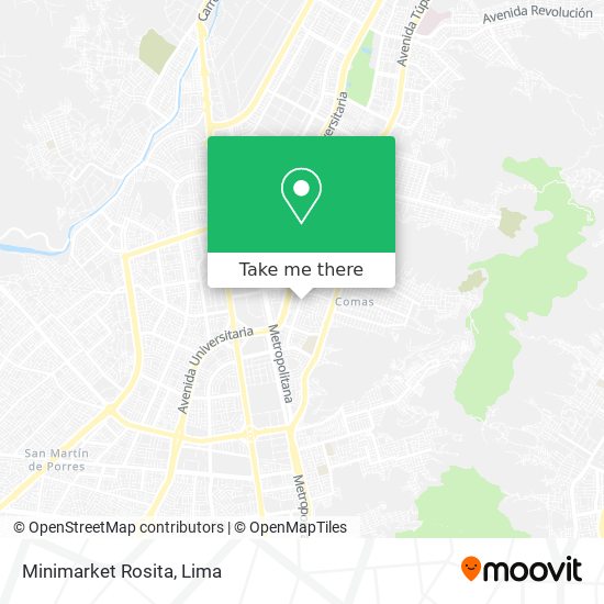 Mapa de Minimarket Rosita