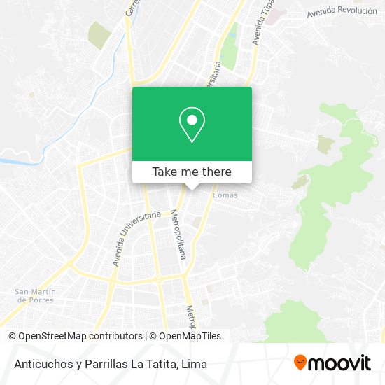 Anticuchos y Parrillas La Tatita map