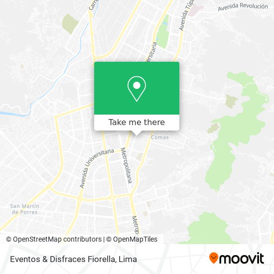 Eventos & Disfraces Fiorella map