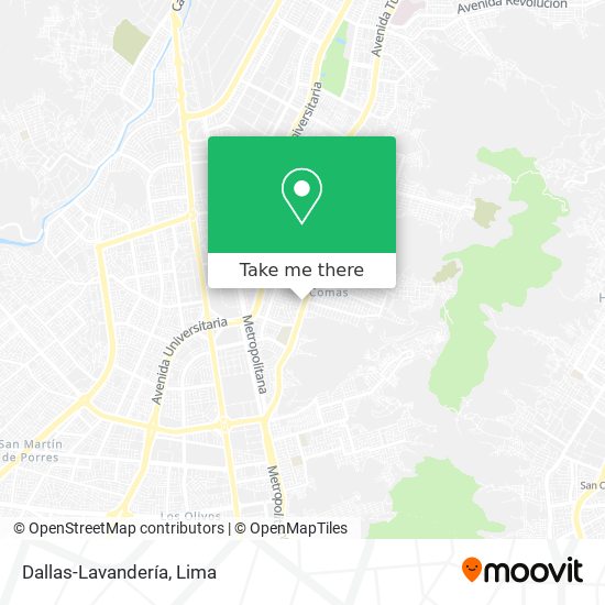 Dallas-Lavandería map