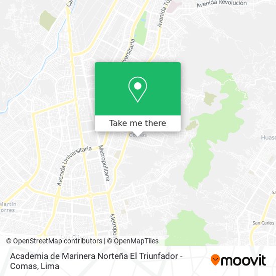 Academia de Marinera Norteña El Triunfador - Comas map