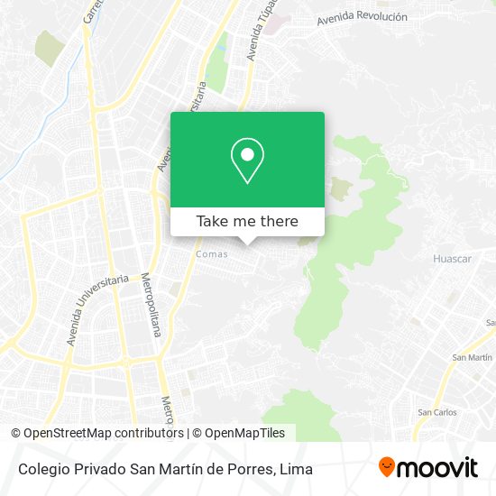 Colegio Privado San Martín de Porres map