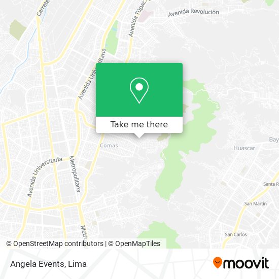 Mapa de Angela Events