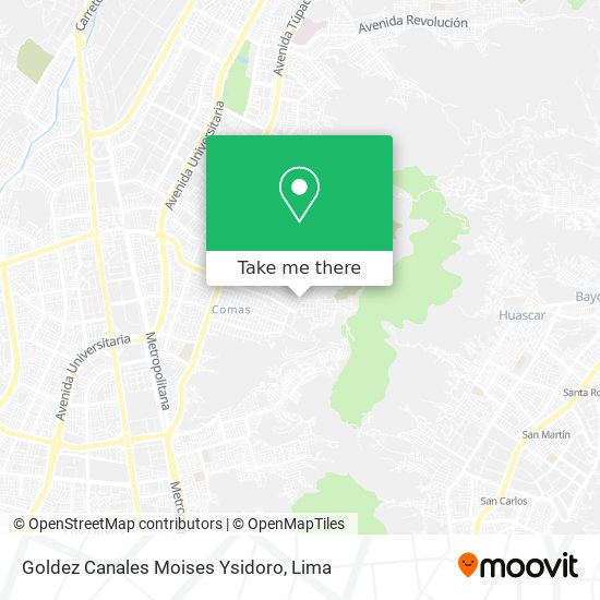 Goldez Canales Moises Ysidoro map