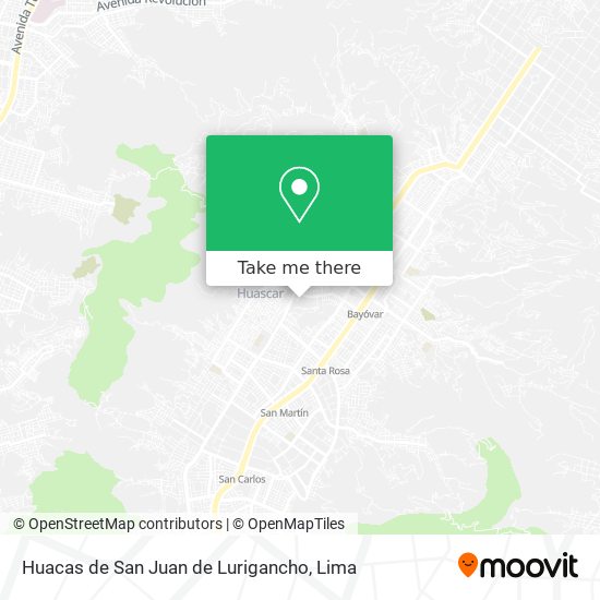 Huacas de San Juan de Lurigancho map