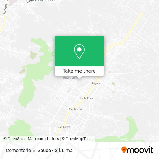 Mapa de Cementerio El Sauce - Sjl