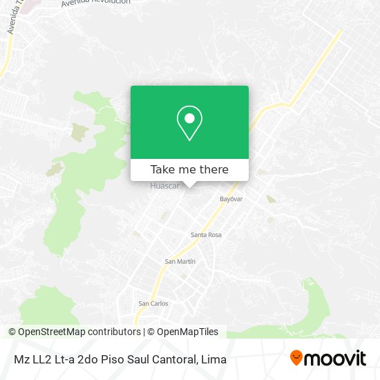 Mz LL2 Lt-a 2do Piso Saul Cantoral map