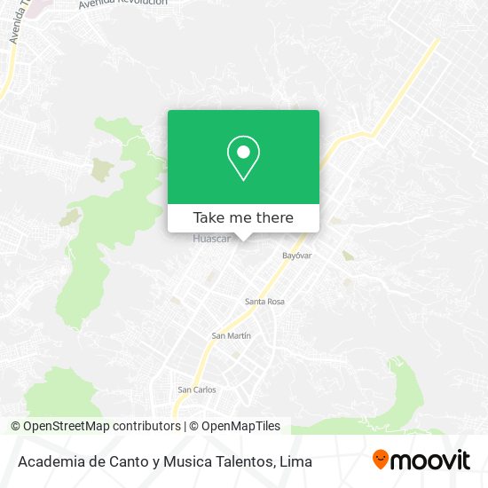 Academia de Canto y Musica Talentos map