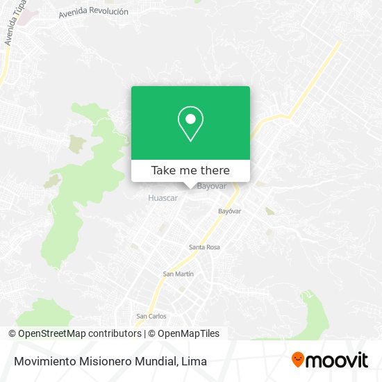 Mapa de Movimiento Misionero Mundial
