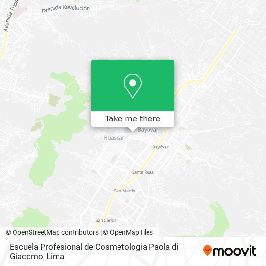 Escuela Profesional de Cosmetologia Paola di Giacomo map
