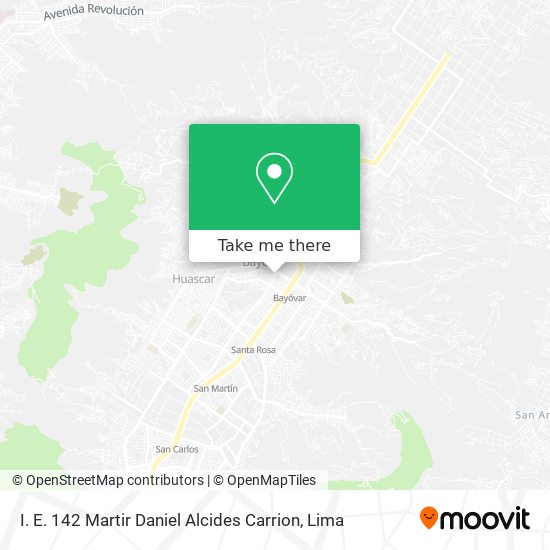 I. E. 142 Martir Daniel Alcides Carrion map