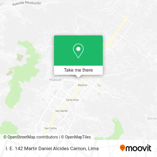 Mapa de I. E. 142 Martir Daniel Alcides Carrion