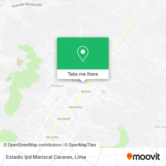 Mapa de Estadio Ipd Mariscal Caceres