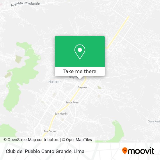 Club del Pueblo Canto Grande map