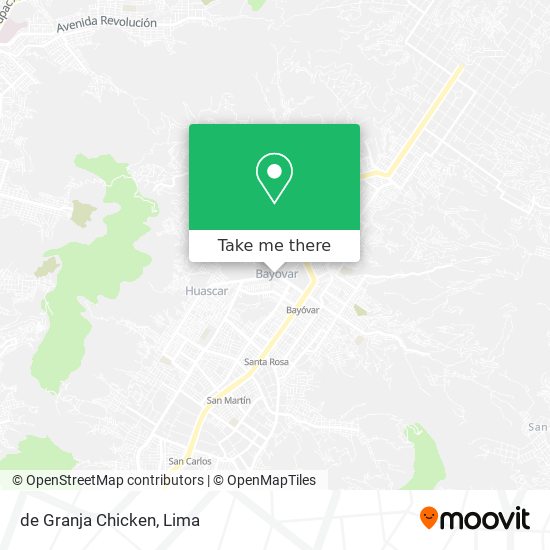 de Granja Chicken map