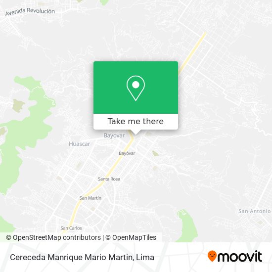 Cereceda Manrique Mario Martin map