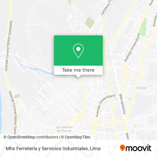 Mhs Ferretería y Servicios Industriales map