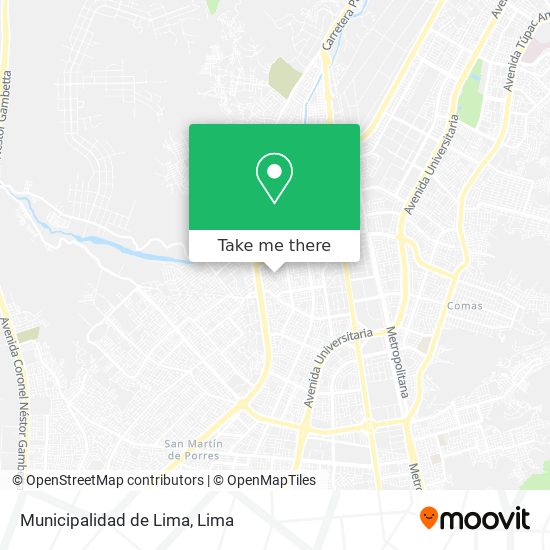 Municipalidad de Lima map