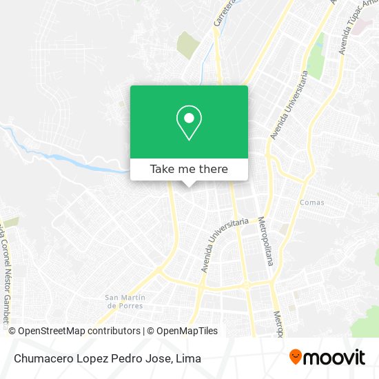 Mapa de Chumacero Lopez Pedro Jose