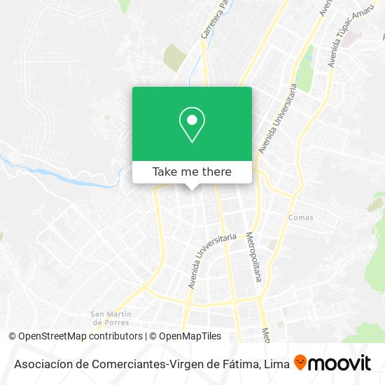 Asociacíon de Comerciantes-Virgen de Fátima map