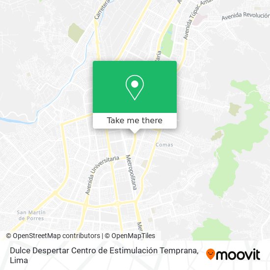 Mapa de Dulce Despertar Centro de Estimulación Temprana