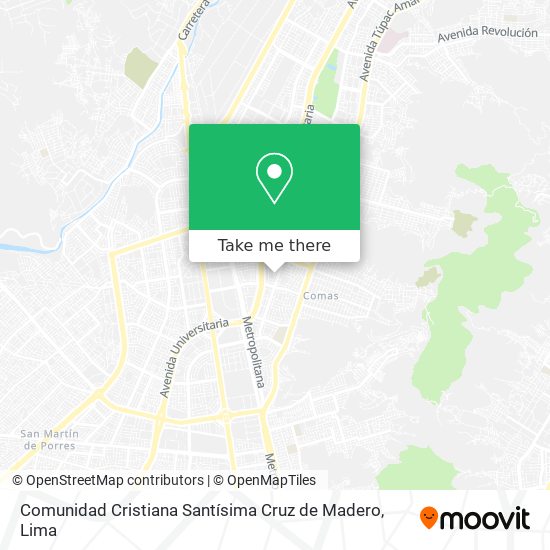 Mapa de Comunidad Cristiana Santísima Cruz de Madero
