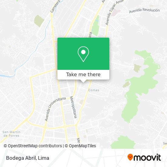 Mapa de Bodega Abril