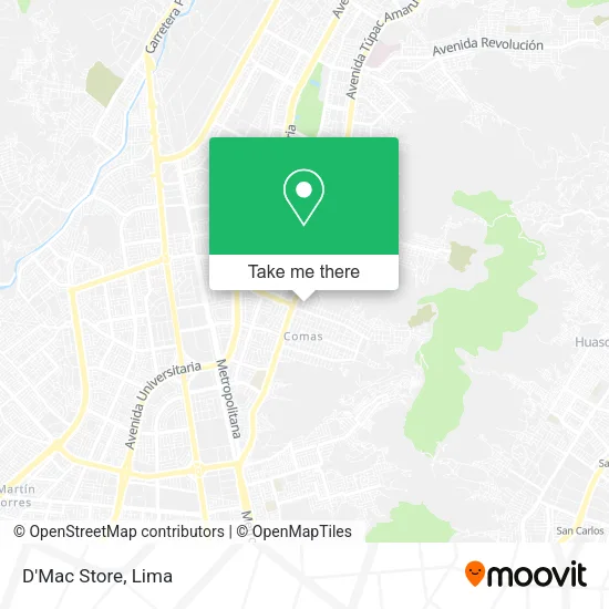 Mapa de D'Mac Store