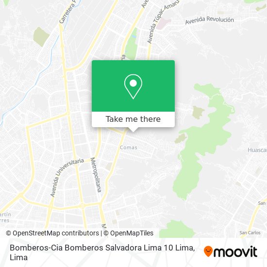 Bomberos-Cia Bomberos Salvadora Lima 10 Lima map